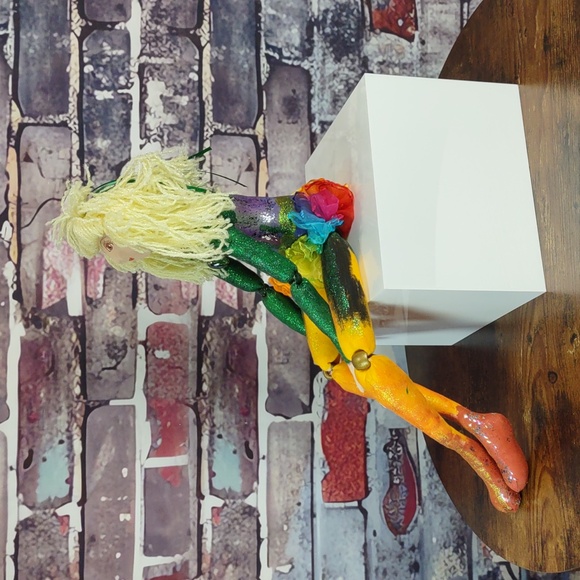 Artisan Crafted Elinor Peace Bailey Design Fantasy Fabric Arts Doll - Picture 2 of 11